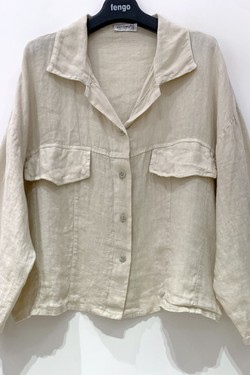 CHEMISE-LIN-2P475B-CAMEL