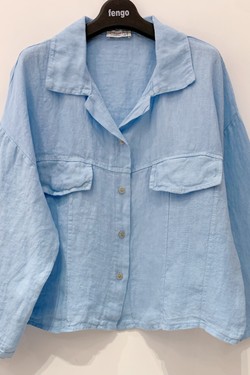 CHEMISE-LIN-2P475B-CAMEL