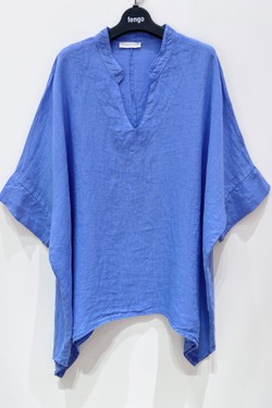 TUNIQUE-LIN-PALOMA-1-BLEU AZUR