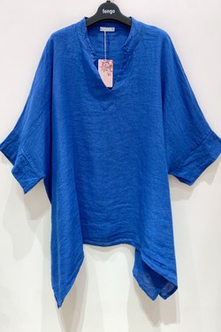 TUNIQUE-LIN-PALOMA-1-BLEU AZUR