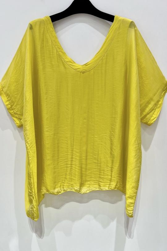 ST-BLOUSE-COL-V-JAUNE