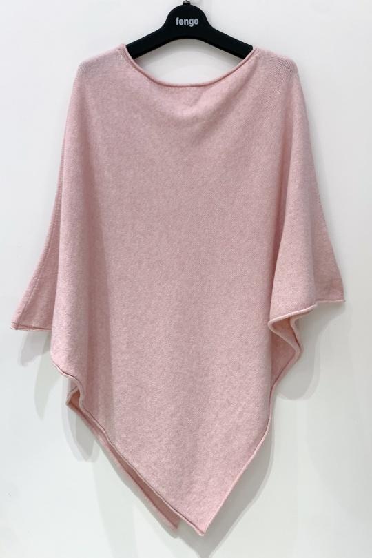 PONCHO-3D-V-ROSE PÂLE