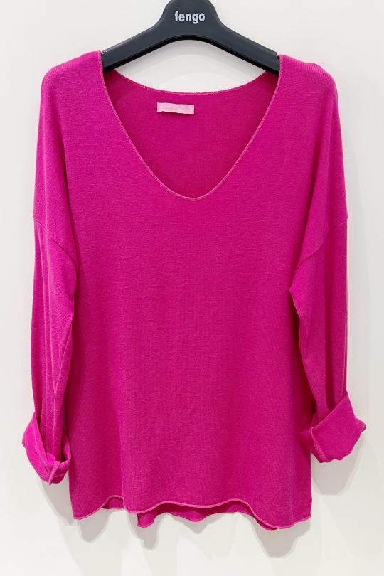 TEESHIRT-MC-LONGUES-7012-FUCHSIA/ROSE