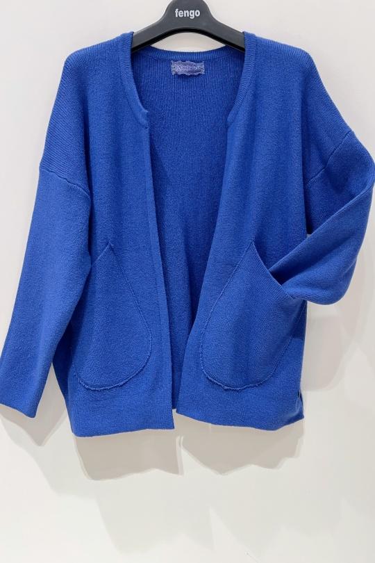 VESTE-2207-BLEU ROYAL