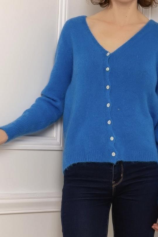 GILET-MOHAIR-DOUX-3D-BLEU ROYAL