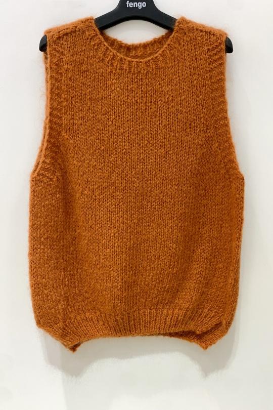 GILET-MOHAIR-3D-25W526(2)-ROUILLE
