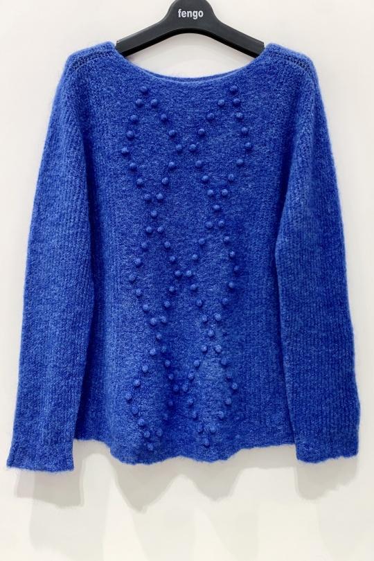 PULL-MOHAIR-3D-103-BLEU ROYAL
