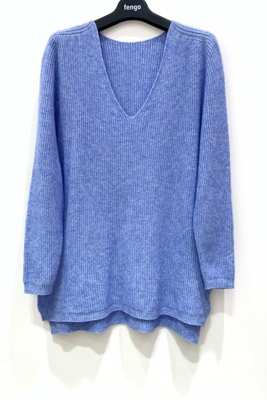 PULL-TUNIQUE-1788-BLEU CIEL