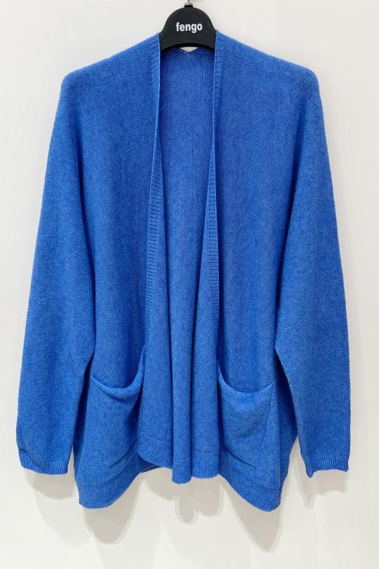 GILET-3D-518-BLEU ROYAL
