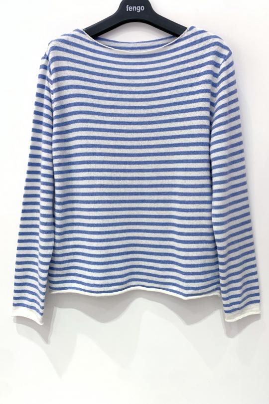 PULL-256WCA6631-BLEU AZUR