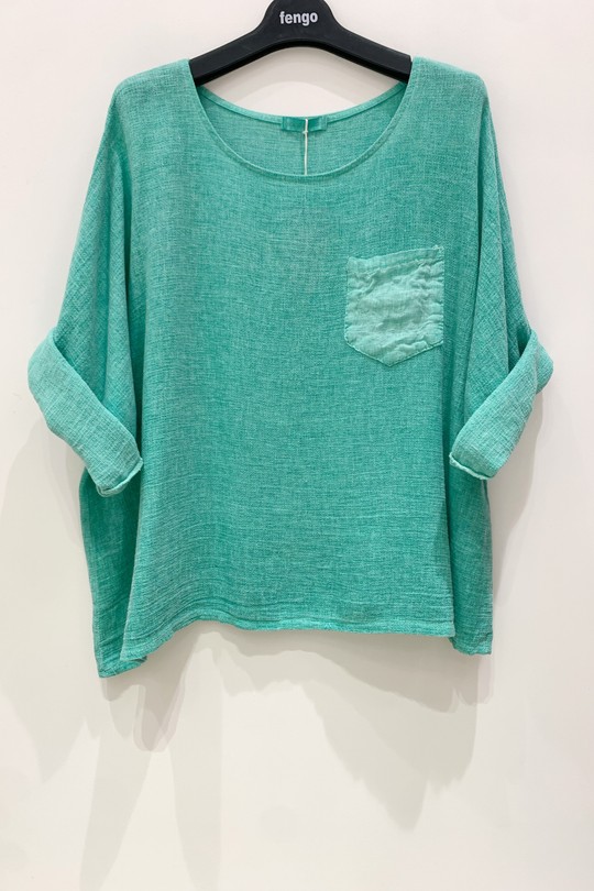 T-SHIRT-LC504-1P-VERT ÉMERAUDE
