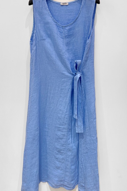 ROBE-LIN-CHARLIE2-BLEU AZUR