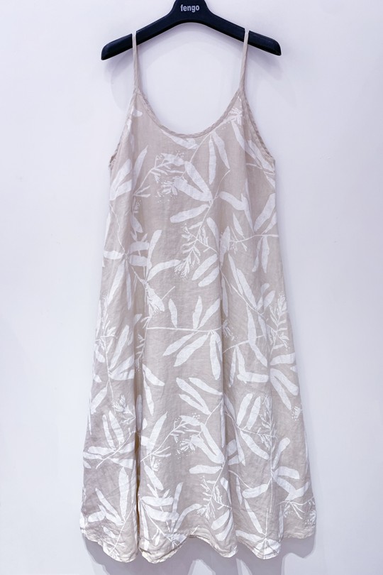 Robe-lin-Chloé-2356-BEIGE