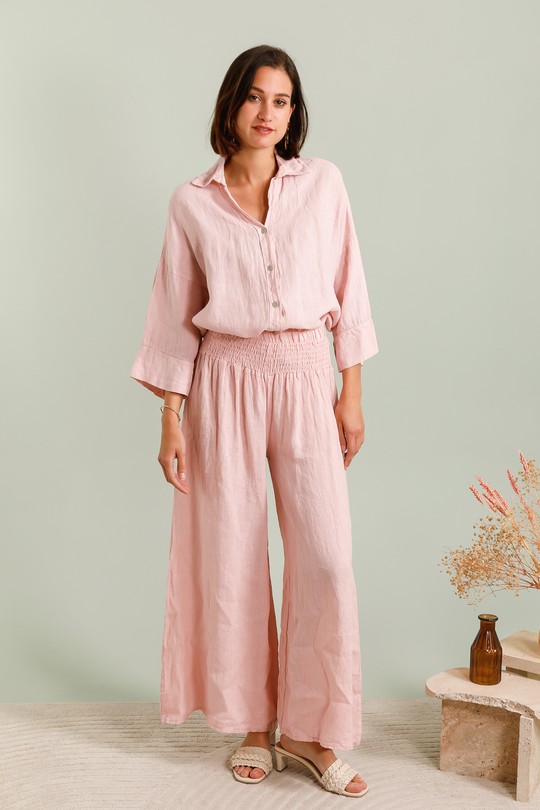 PANTALON-LARGE-771A-ROSE PÂLE