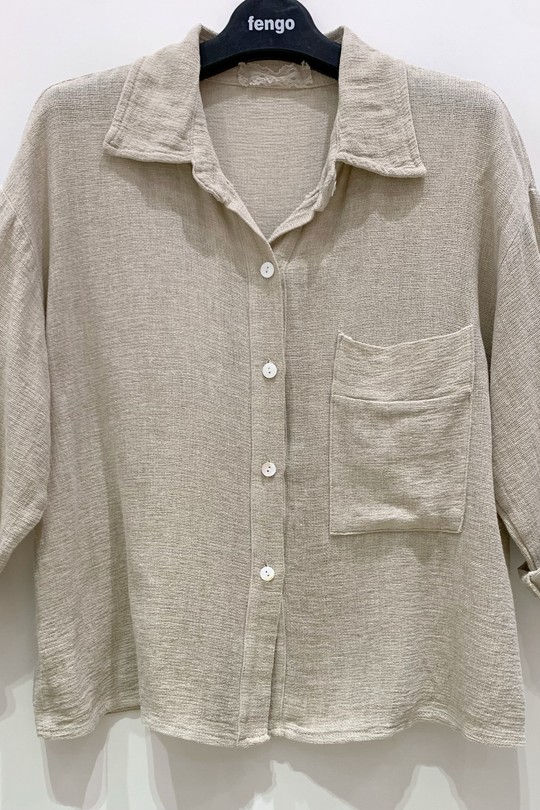 CHEMISE-LC087-A-BEIGE