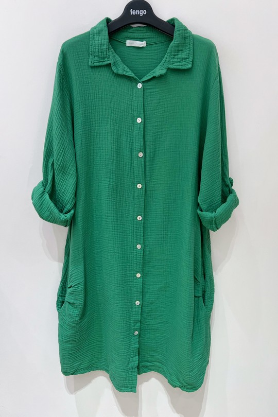 Chemise-GZ197-VERT ÉMERAUDE