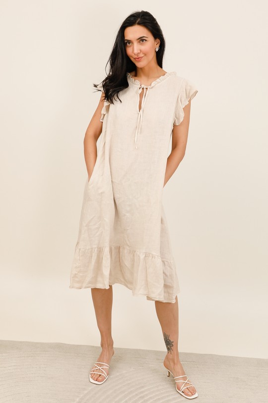Robe-Gabriela-4838-BLEU JEAN-BEIGE
