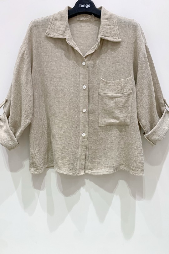 CHEMISE-LC087-B-BEIGE