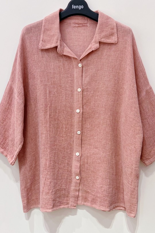 CHEMISE-LC761-TERRACOTA