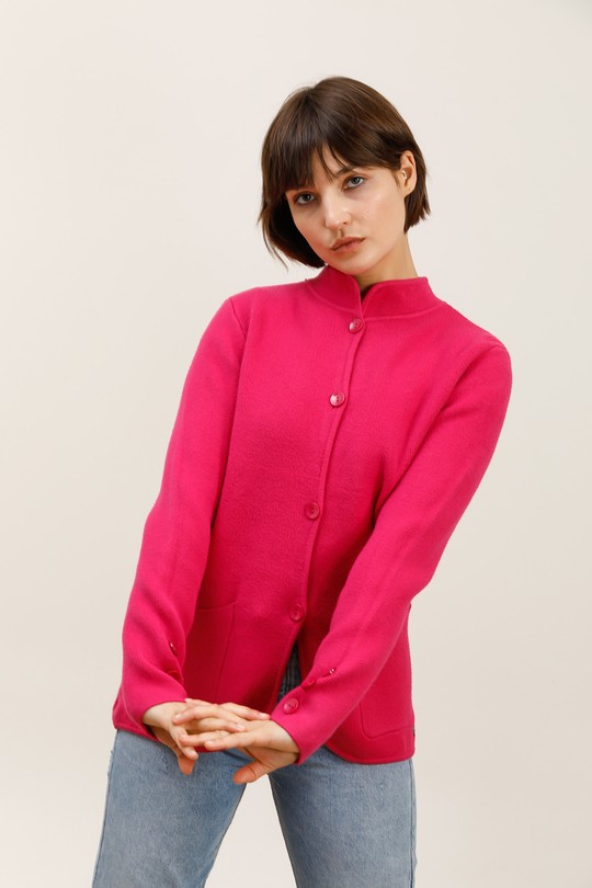 VESTE-25W398--FUCHSIA