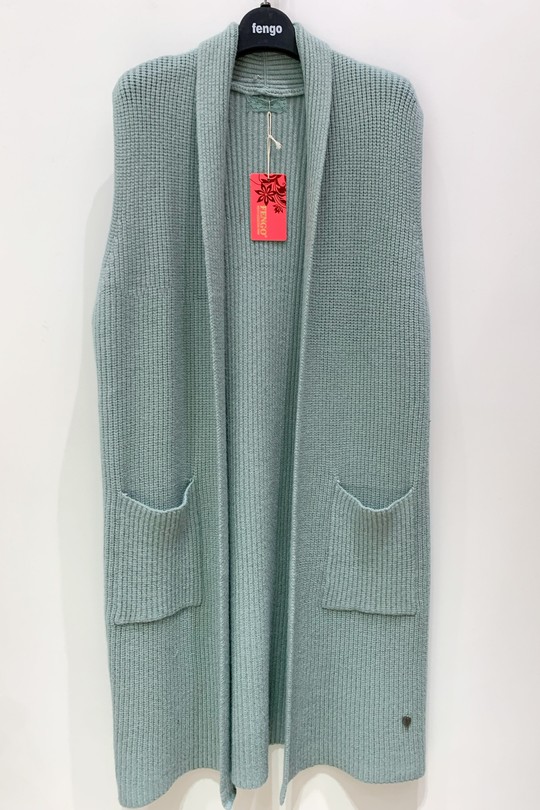 GILET-25W216B-CÉLADON