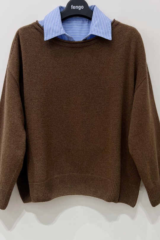 PULL-CACHEMIRE-256WCA125-CHOCOLAT