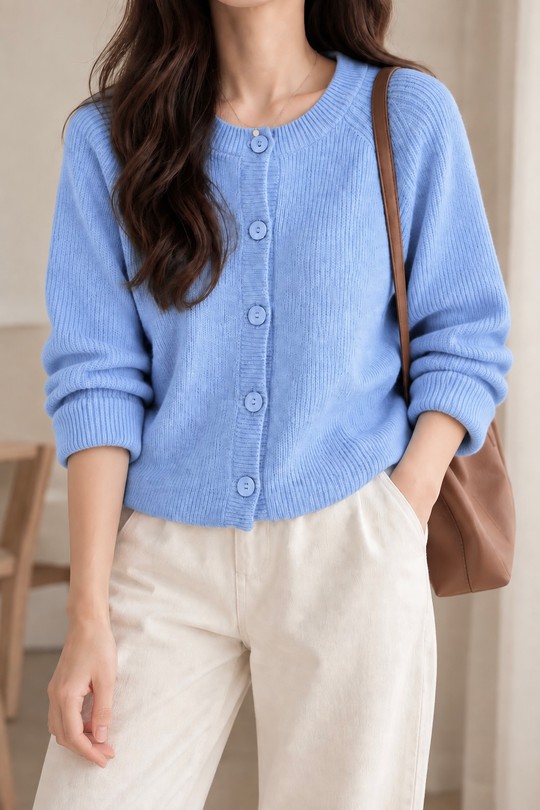 GILET-256W504-BLEU CIEL