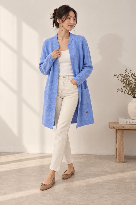 VESTE-COLB-BLEU CIEL