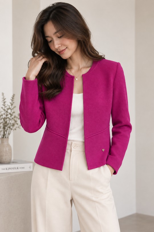 VESTE-COLB-256W217-MAGENTA