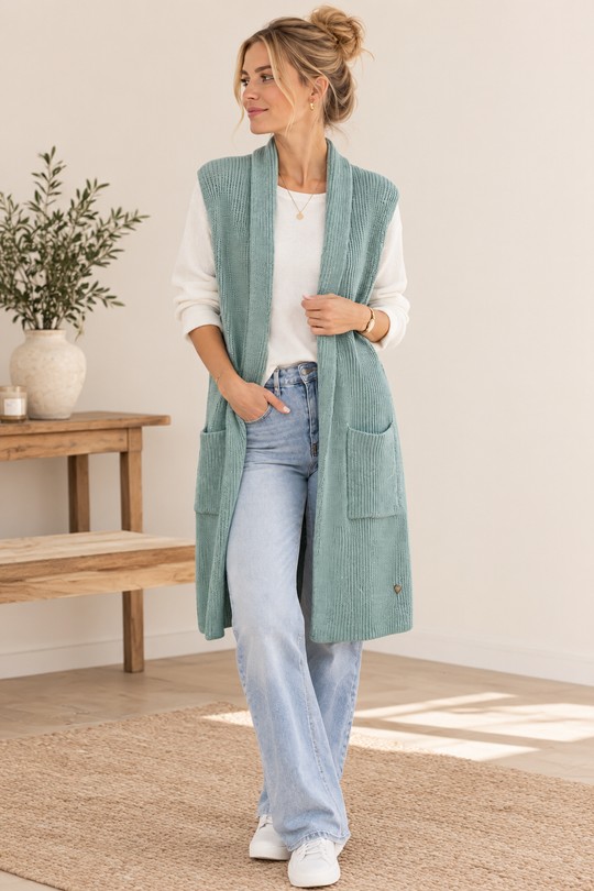 GILET-256W216-VERT D'EAU