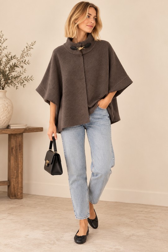 CAPE-256W394Gold-CHOCOLAT