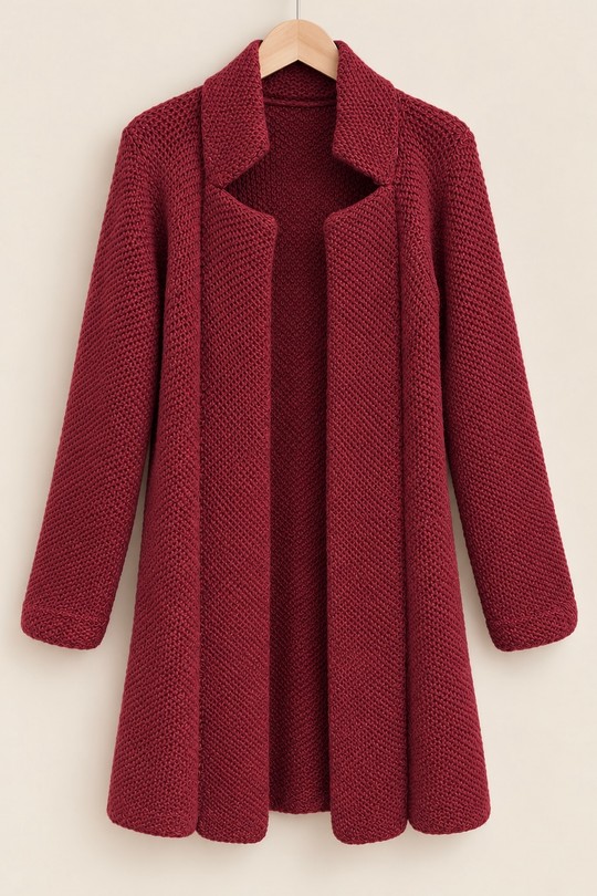 VESTE-LN25W768-BORDEAUX