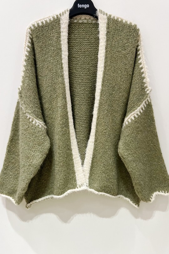GILET-LAINE-24WLA437-KAKI