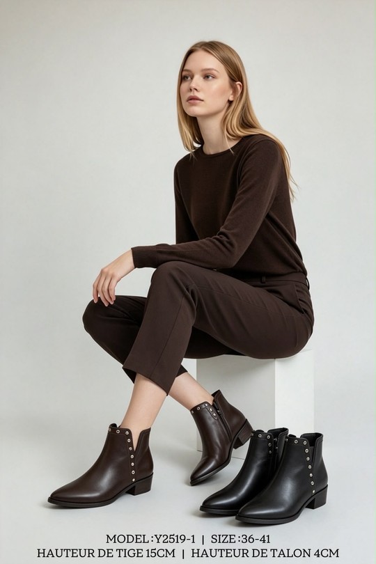 Y2519-1-MARRON FONCÉ