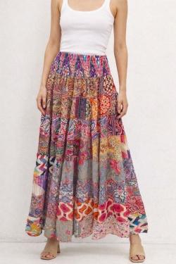 LS-08L (26) JUPE BUSTIER -MULTICOULEUR