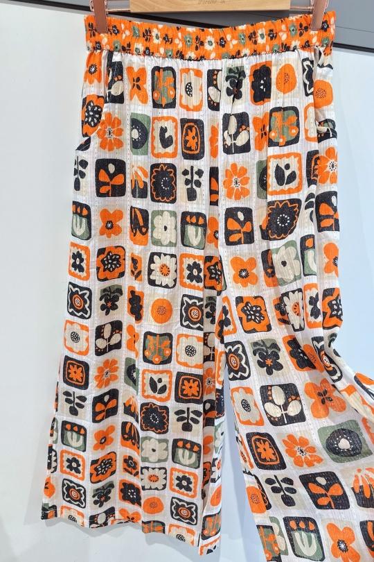 YYCD-759（25）DOBBY PANTALON-IP088-ORANGE