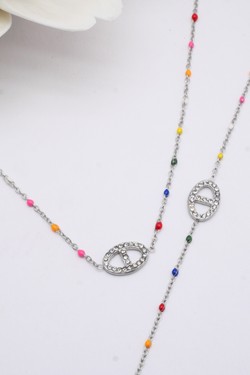 ENSS476 ARGENT-MULTICOLORE