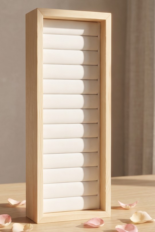 PRESENTOIR JONC 10X29CM-BLANC