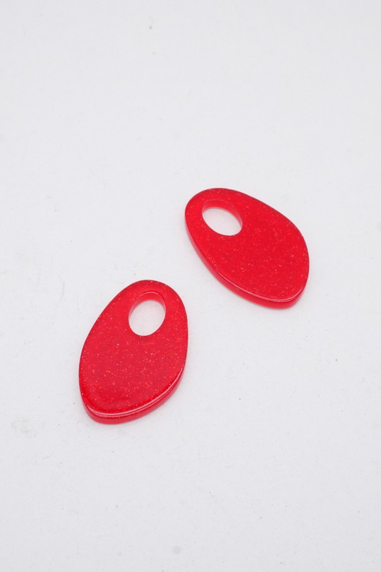 GOUTTE ALLONGEE 16X25MM-ROUGE
