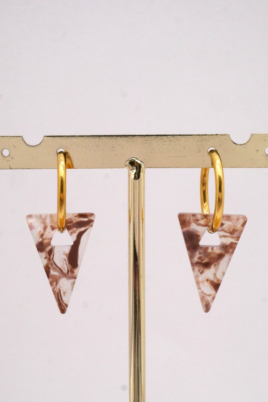 BO TRIANGLE 15X23MM-MARRON