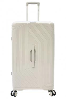 TRUNKY, LOT DE 3 VALISES RECTANGULAIRE EN POLYPROPYLÈNE (799) BEIGE-BEIGE