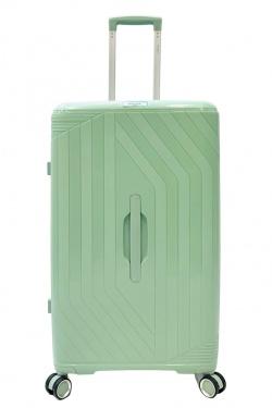 TRUNKY, LOT DE 3 VALISES RECTANGULAIRE EN POLYPROPYLÈNE (799) VERT-VERT