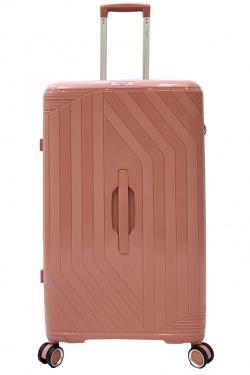 TRUNKY, LOT DE 3 VALISES RECTANGULAIRE EN POLYPROPYLÈNE (799) ROSE-ROSE