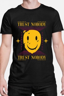 TRUST NOBODY - TSHIRT HOMME-ROUGE