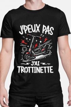 PEUX PAS... TROTINETTE STYL - TSHIRT HOMME-GRIS