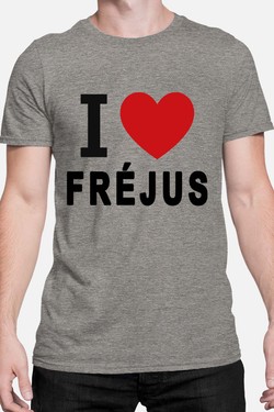 I love Fréjus - Tshirt Homme-GRIS