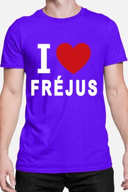 I love Fréjus - Tshirt Homme-GRIS