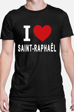I love SAINT-RAPHAËL - Tshirt Homme-MARINE