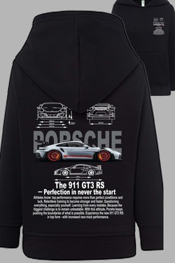 Porsche 911 RS - Sweat Capuche Garçon AR-NOIR