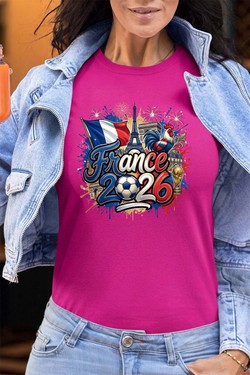 Cdm26 France - Tshirt Femme - FC-FUSHIA
